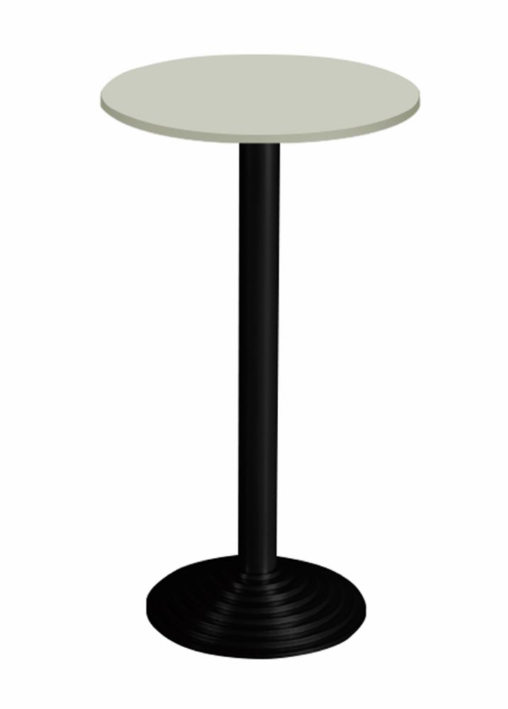 Produktbild Bisley Stehtisch rund 1 Platte Stahlsäule D 80 mm H 740 x D 600 mm Aluminium-Gussfuß D