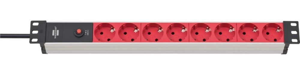 Produktbild Brennenstuhl Alu Line 19 Zoll Steckdosenleiste 8 fach bild 1