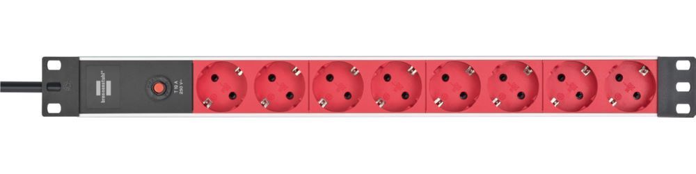 Produktbild Brennenstuhl Alu Line 19 Zoll Steckdosenleiste 8 fach bild 4