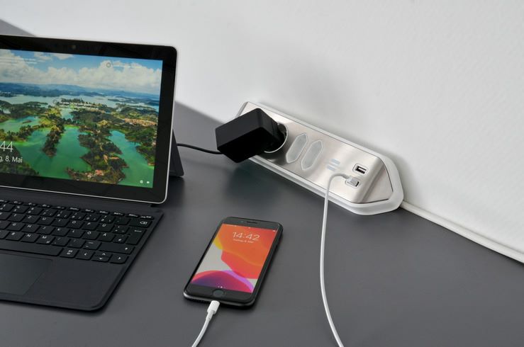 Produktbild Brennenstuhl estilo Ecksteckdosenleiste 4 fach mit USB Ladefunktion bild 10