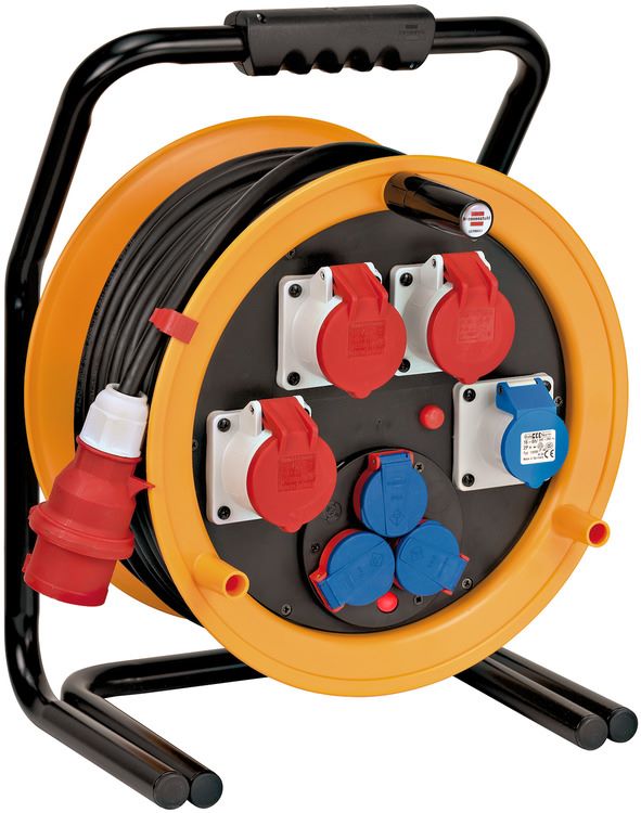 Produktbild Brennenstuhl Brobusta CEE 4 IP44 Kabeltrommel für Gewerbe Baustellen 40 Meter bild 1