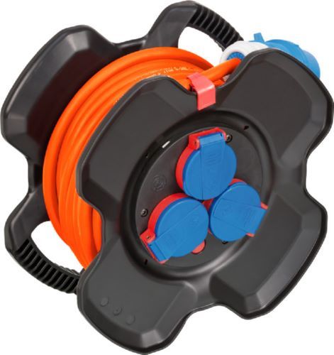 Produktbild Brennenstuhl CEE 230V Camping Kabeltrommel X-Gum 10 m H07RN-F 3G2,5 in orange bild 6