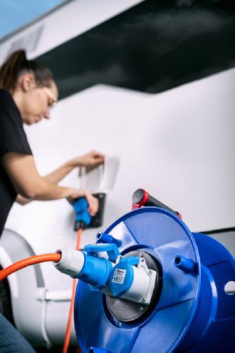 Produktbild Brennenstuhl CEE 230V Camping-Kabeltrommel 25 m H07RN-F 3G2,5 Kabel in orange bild 8