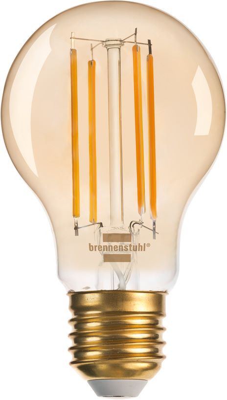 Produktbild Brennenstuhl Connect WiFi Filament LED Lampe E27 4,9 W Standard 2200K stufenlos dimmbar bild 1