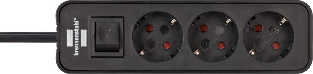 Produktbild Brennenstuhl Ecolor Steckdosenleiste 3 fach Steckerleiste mit Schalter und 1,5m Kabel bild 3