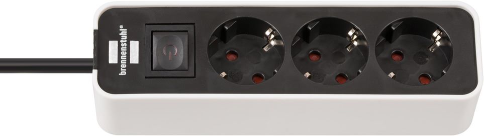 Produktbild Brennenstuhl Ecolor 3 fach Steckerleiste mit Schalter und 1,5m Kabel