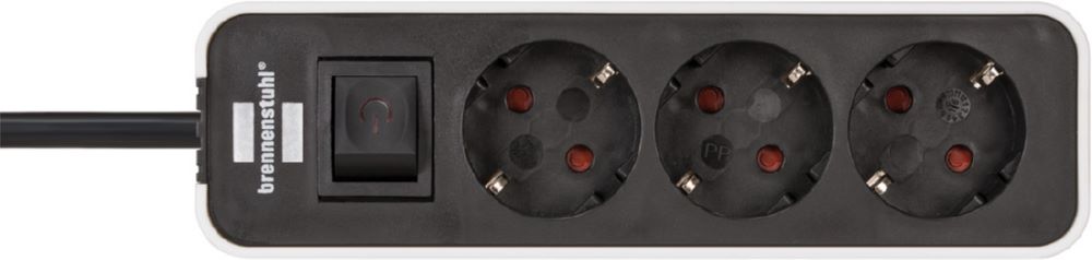 Produktbild Brennenstuhl Ecolor Steckdosenleiste 3 fach Steckerleiste mit Schalter und 1,5m Kabel bild 4