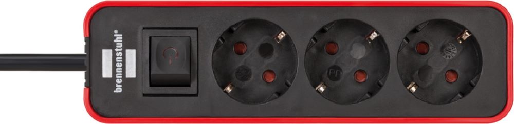 Produktbild Brennenstuhl Ecolor Steckdosenleiste 3 fach Steckerleiste mit Schalter und 1,5m Kabel bild 2