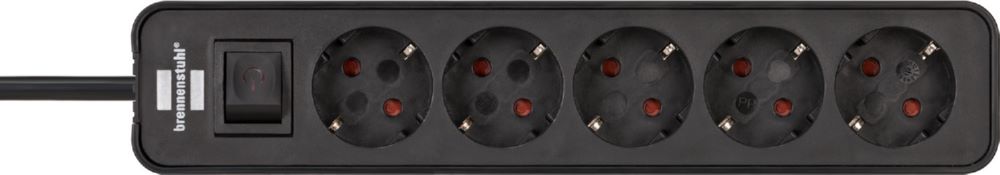 Produktbild Brennenstuhl Ecolor Steckdosenleiste 5 fach schwarz bild 2