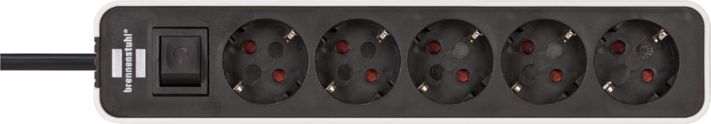 Produktbild Brennenstuhl Ecolor Steckdosenleiste 5 fach weiß schwarz bild 4