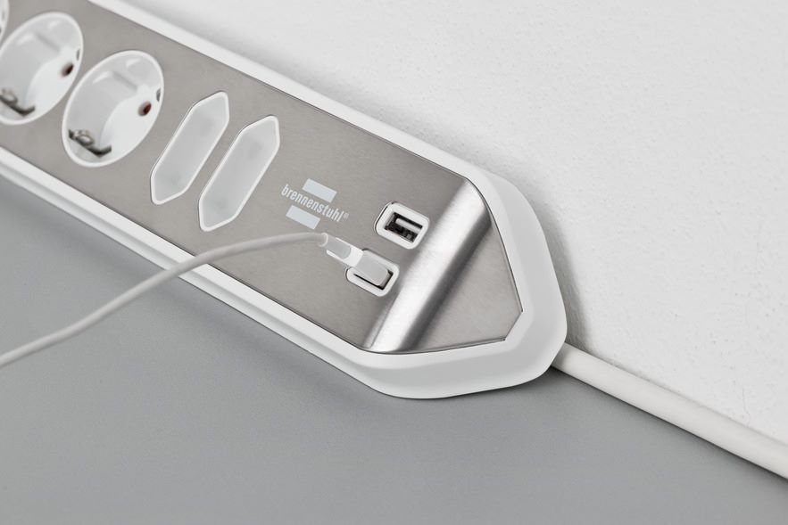 Produktbild Brennenstuhl Ecksteckdosenleiste 6-fach 4 x Schutzkontakt 2 x Euro-Steckdosen 2x USB bild 15