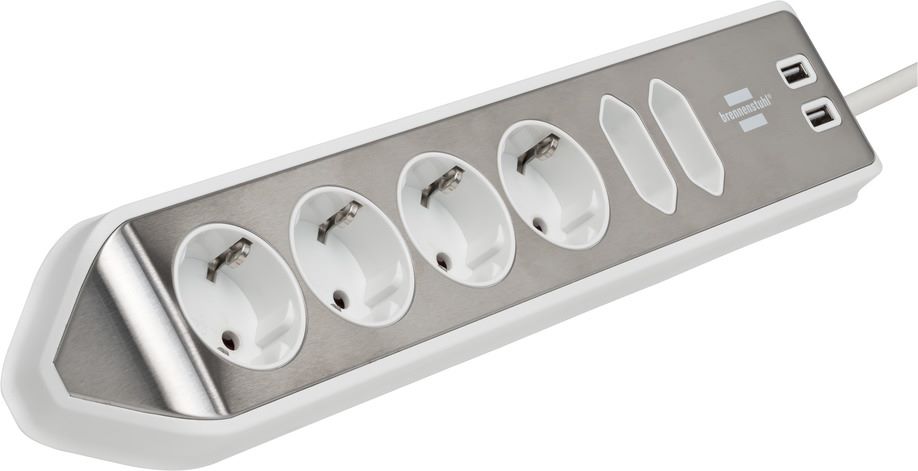 Produktbild Brennenstuhl Ecksteckdosenleiste 6-fach 4 x Schutzkontakt 2 x Euro-Steckdosen 2x USB bild 5