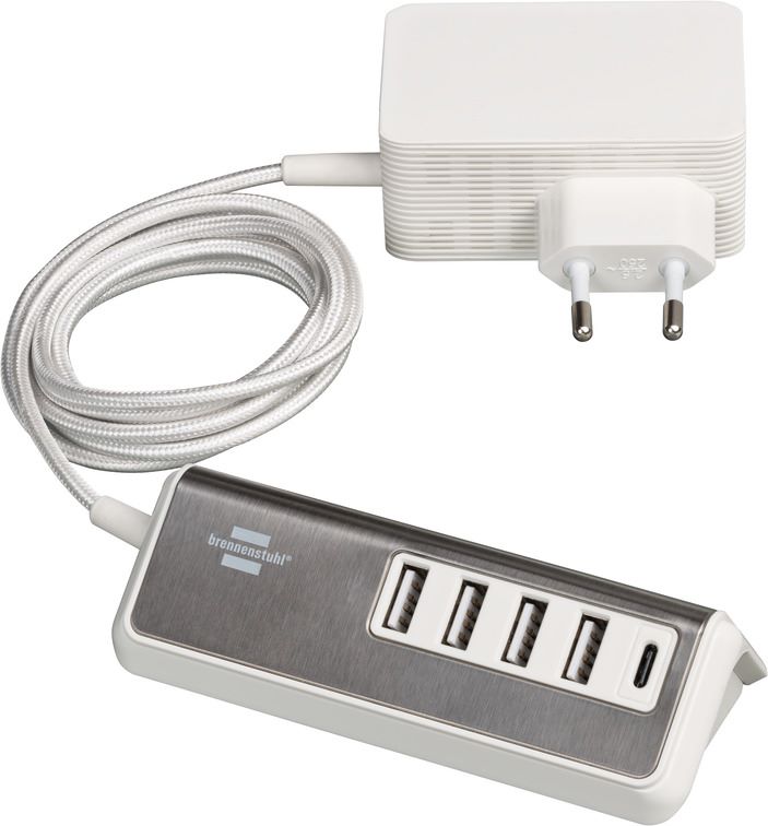 Produktbild Brennenstuhl estilo USB Ladegerät Schnellladefunktion Mehrfach 4x USB-A Ladebuchsen bild 9