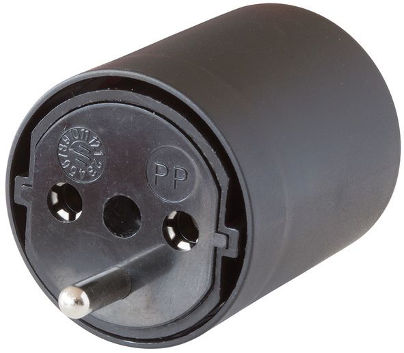 Produktbild Brennenstuhl Fix Adapter DE auf CH schwarz 230 Volt 3 polig