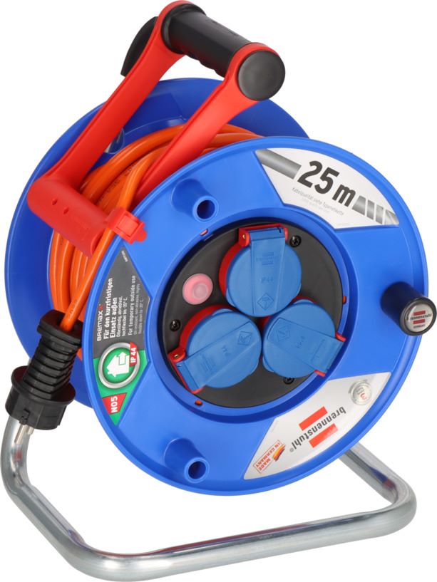 Produktbild Brennenstuhl Garant IP44 Kabeltrommel 25 m Kabel in orange mit Drehgriff