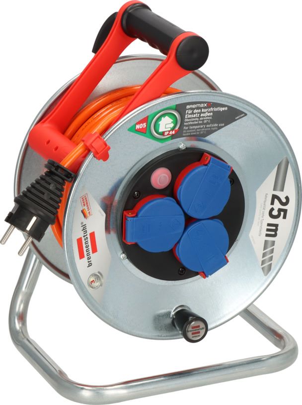 Produktbild Brennenstuhl Garant S IP44 Kabeltrommel 25 m Kabel in orange Stahlblech