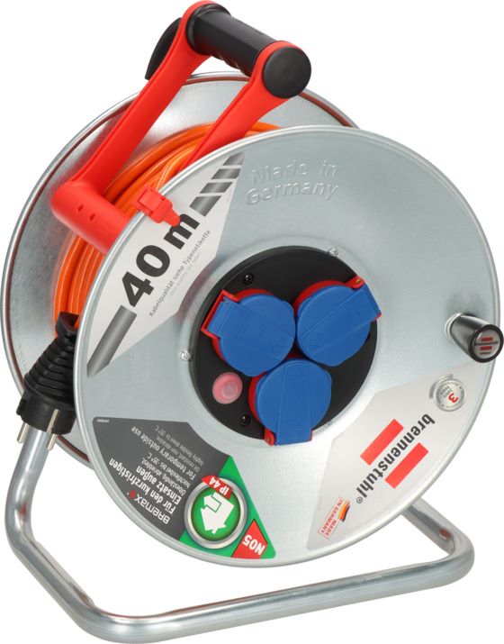 Produktbild Brennenstuhl Garant S IP44 Kabeltrommel 40m Kabel Outdoor mit Trommelkörper aus Stahlblech