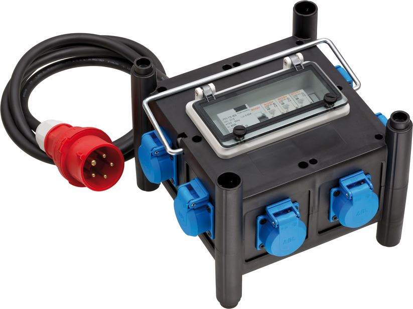 Produktbild Brennenstuhl Gummi Stromverteiler mit zertifiziertem Sicherungsautomaten