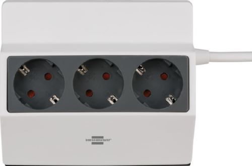 Produktbild Brennenstuhl Klemmbare Steckdosenleiste 3-fach mit 3 m Kabellänge weiß/anthrazit bild 3