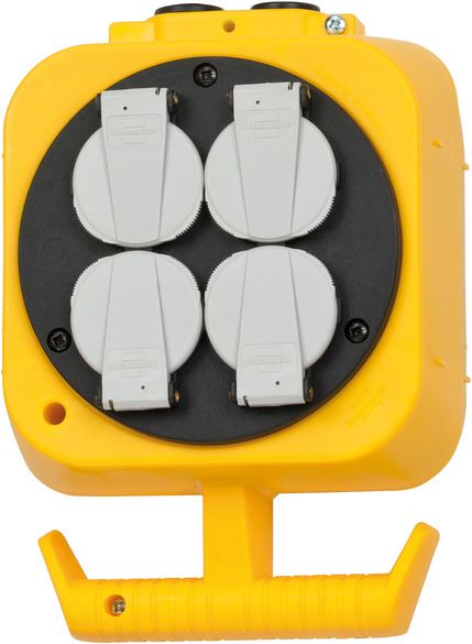 Produktbild Brennenstuhl Pendel Stromverteiler Hängeverteiler mit 4 Schutzkontakt Steckdosen
