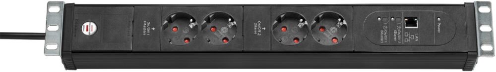 Produktbild Brennenstuhl Premium Web Line V3 Internet Steckdosenleiste schwarz