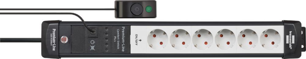 Produktbild Brennenstuhl Premium-Line Comfort Switch Plus Steckdosenleiste 6-fach mit Hand-/Fußschalter  bild 7