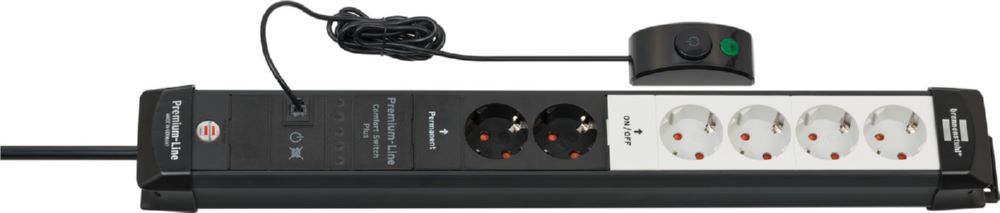 Produktbild Brennenstuhl Premium-Line Comfort Switch Plus Steckdosenleiste 6-fach schwarz/grau bild 6