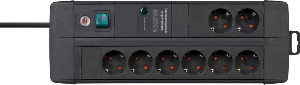 Produktbild Brennenstuhl Premium-Line Steckdosenleiste 8-fach Überspannungsschutz mit Schalter 3 m Kabel bild 4