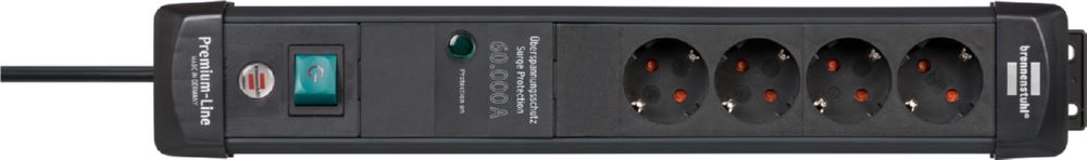 Produktbild Brennenstuhl Premium-Line Steckdosenleiste 4-fach Überspannungsschutz bis 60.000 A bild 3