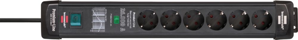 Produktbild Brennenstuhl Premium Line Steckdosenleiste 6 fach mit Überspannungsschutz bild 5