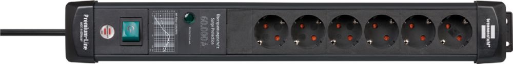 Produktbild Brennenstuhl Premium-Line Steckdosenleiste 6-fach Überspannungsschutz bis 60.000 A 5 m Kabel bild 4