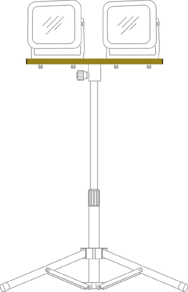 Produktbild Brennenstuhl Stativ Querträger CB 70 zur Montage von zwei Strahlern bild 2