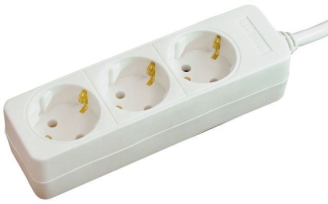 Produktbild Brennenstuhl BAT 3 fach Steckdose in weiß 1,4 m Kabel