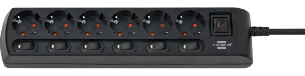Produktbild Brennenstuhl Steckdosenleiste 6 fach mit 2 poligen Schaltern