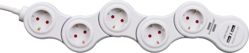 Produktbild Brennenstuhl Vario Power Steckdosenleiste mit USB Ladefunktion Bewegliche Steckdosenleiste bild 9