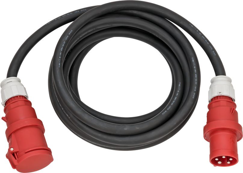 Produktbild Brennenstuhl CEE Verlängerungskabel IP44 10 Meter Kabel schwarz mit Stecker und Kupplung CEE bild 1