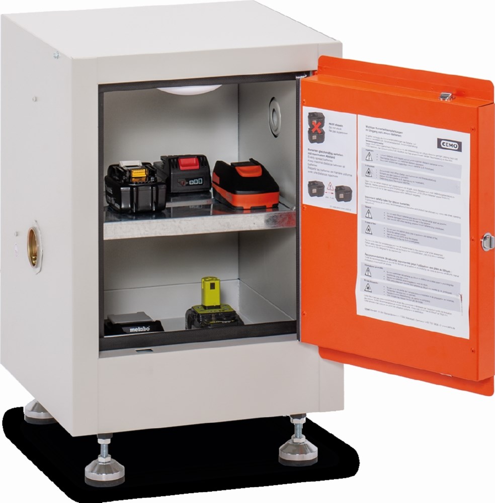 Produktbild Cemo Akku Lagerschrank FMplus US mit zwei Lagerebenen bild 3