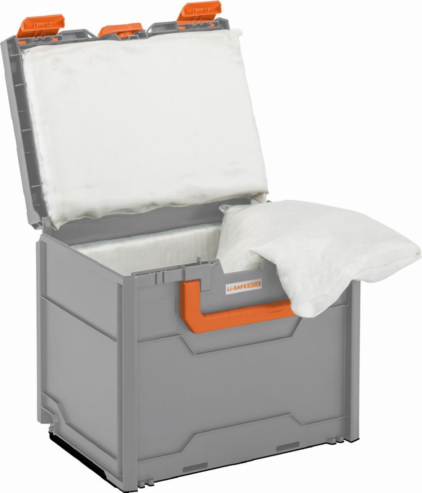 Produktbild Cemo Akku Systembrandschutzbox Größe 3 S grau orange