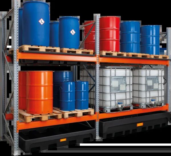 Produktbild Cemo Anbauregal für Gefahrstoff Palettenregal 27/1100 Breite 110 cm