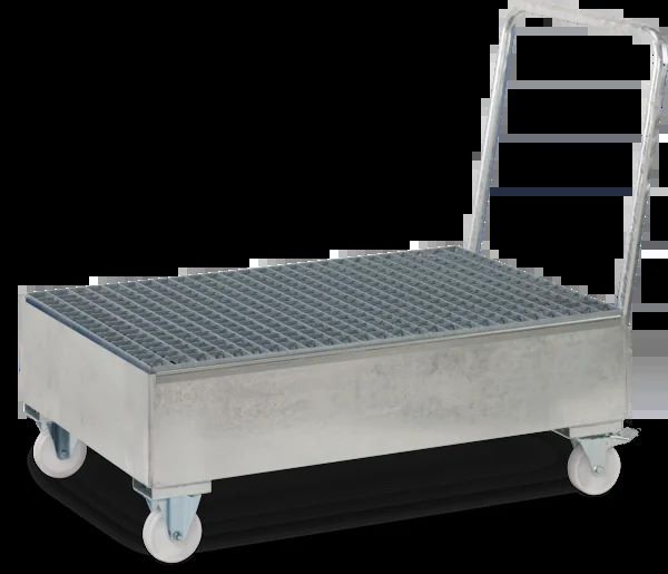 Produktbild Cemo Auffangwanne fahrbar aus Stahl 81 x 138 x 104 cm
