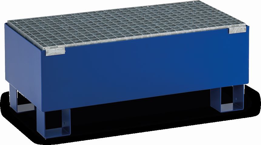 Produktbild Cemo Auffangwanne Typ SW65/2 lackiert mit Gitterrost verzinkt für 60 L-Fässer 