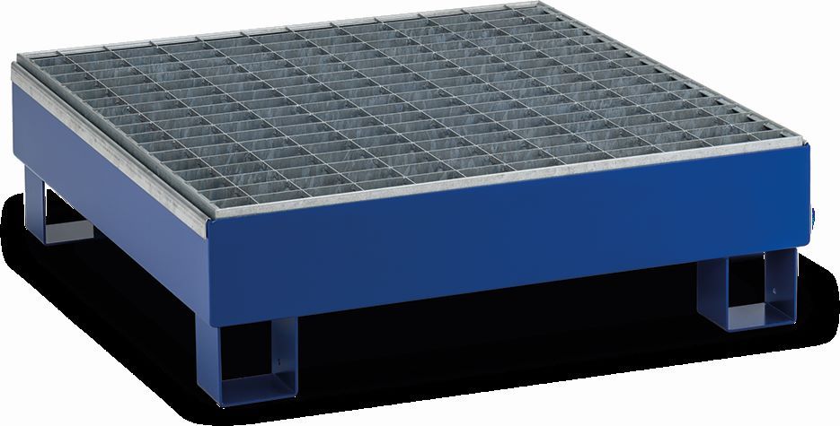 Produktbild Cemo Auffangwanne aus Stahl Typ SW65/4 lackiert mit Gitterrost verzinkt