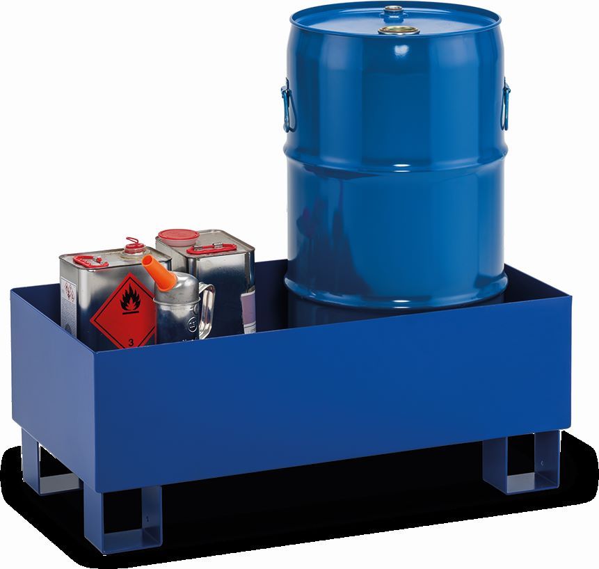 Produktbild Cemo Auffangwanne Typ SW65/2 lackiert RAL 5002 ohne Gitterrost 82 x 41 x 32 cm