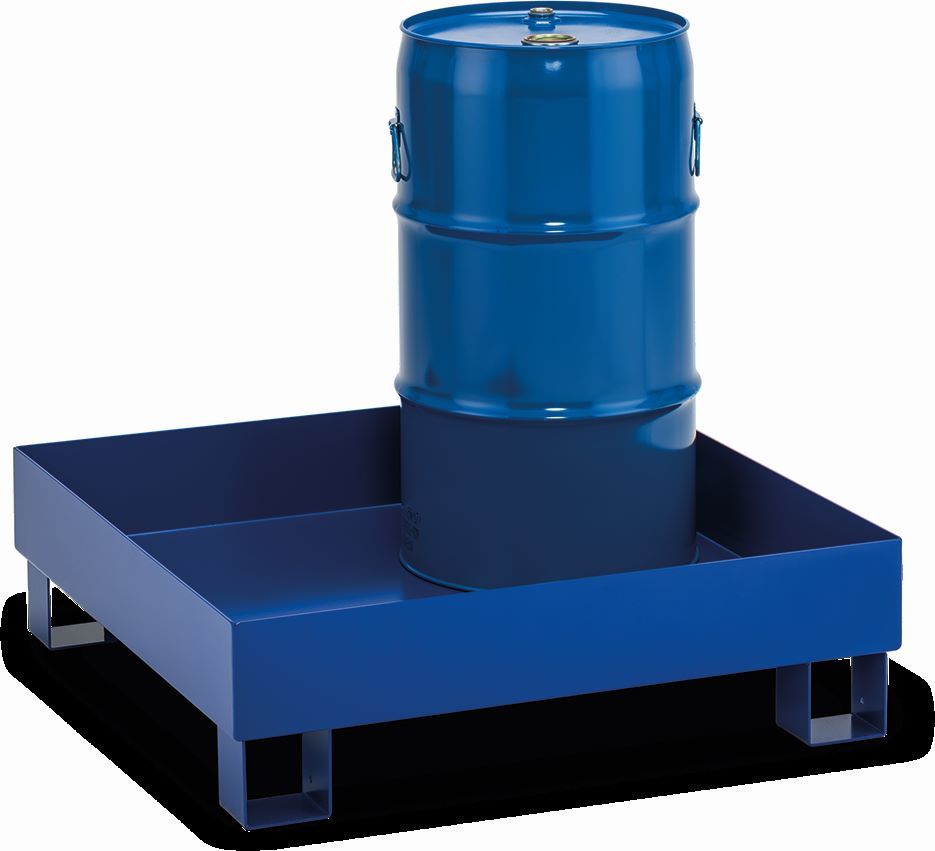 Produktbild Cemo Auffangwanne Typ SW65/4 lackiert RAL 5002 ohne Gitterrost für 60 L-Fässer bild 3