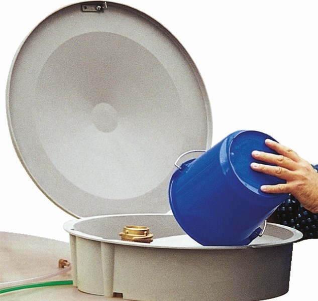 Produktbild Cemo Einfüllschale mit Deckel für Gebrauchtöl Tank 2000 Liter