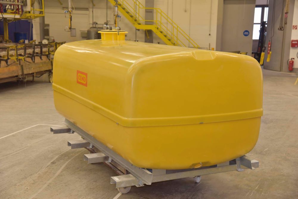 Produktbild Cemo Fass kofferförmig 10000 l Dom 420 vorne