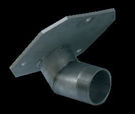 Produktbild Cemo Gewindeflansch R2 45 Grad gewinkelt für GFK Fässer