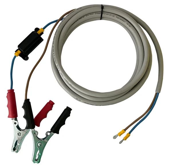Produktbild Cemo Anschlusskabel 4 m mit Sicherung 30 A und Polzangen für Elektropumpe