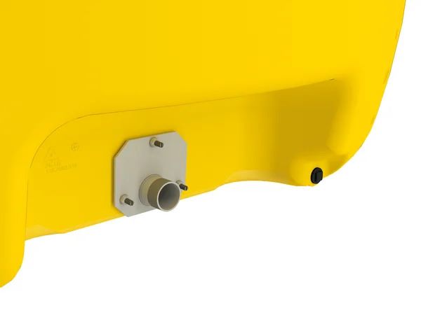 Produktbild PE-Fass 5000 l kofferf., m.Klappdeck.380, Gelb RAL 1023 bild 2