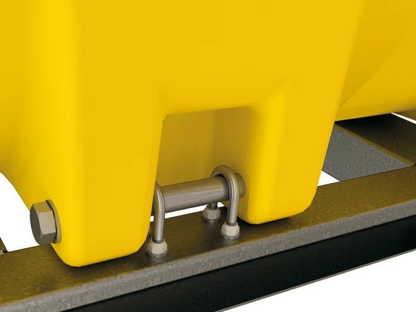 Produktbild PE-Fass 5000 l kofferf., m.Klappdeck.380, Gelb RAL 1023 bild 3